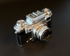      Rare Vintage Zeiss Ikon Contax Film Camera Upton 50mm F 1 5 Lens