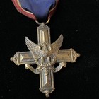 Wwil Eagle Cross Service Medal Blue Ribbon No Case No Name Usa