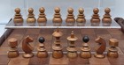 Beautiful Austrian Coffee 85mm Chess Set Rare Chessboard Year 50   s