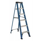 6-foot Step Ladder Fiberglass 10  Reach  225-lb Load Capacity