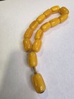 Genuine Antique Catalin Prayer Beads  Large Barrel Tesbih     1960s Soviet Vintage
