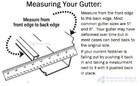 Gutter Hanger Bracket 5 Inch Hidden  No Clip Version 25 Pieces Strong Channel