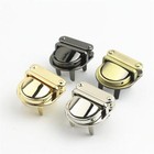 1pc Metal Durable Buckle Twist Lock Hardware Handbag Diy Turn Lock Bag Clasp   