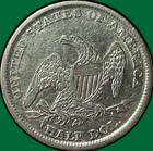 1838 Capped Bust Reeded Edge Half Dollar Extremely Fine Xf Coin  Cleaning  41268