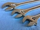 Proto 3pc Adjustable Wrench Set Satin Finish 708 8     710 10     712 12    Ref  J795a