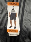 Adidas Shorts Mens M 3 Stripe Pes Gray  Shorts Aeroready 9  Inseam