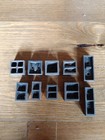 Metal Letterpress Furniture Lot Of 10 Assorted Sizes  