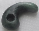 Japanese Ancient 2 7th Cent Jade Magatama Pendant Fetus Natural Japan Antique