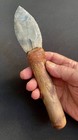 Museum Grade Prehistoric Stone Tool Replication- Flint Knife- Arrowhead- Knapped