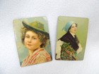 Antique Vintage German Tin Litho Lithograph Tobacco Cigarette Insert Cards