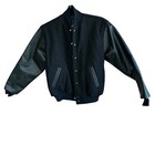 Rennoc Black Spiritleader Cheerleader National Champion Varsity Jacket Youth L   