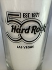 Hard Rock Caf   Hotel 50th Anniversary Beer Pint Glass Mancave Las Vegas