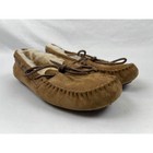 Ugg Dakota Women 6 Chestnut Brown Suede Sheepskin Moccasin Slipper 5612 Good