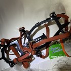 Grivel Montblanc G10 Camp 992 Crampons  never Used  Nos Black W brown Straps