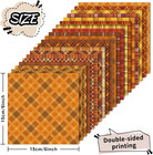 40 Sheets Fall Pattern Paper Buffalo Plaid Scrapbook Specialty Paper Double Side