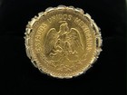 5 Peso Mexican Gold Coin Ring 14k Yellow Gold Over Silver Men s  Women s