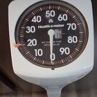 Vintage Health O Meter Doctors Scale Standing Upright Made Usa 300 Lbs Capacity