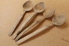 Vintage Kitchen Antique Early Primitive Wood Spoons Cutlery Kitchenware Cottage 