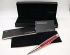 S t  Dupont Defi Ballpoint Pen  Red With Palladium Accents  405703  New In Box
