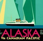 Taku Glacier Alaska 1935 Vintage Poster Print Retro Travel Canadian Pacific