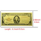Us 1 2 5 10 20 50 100 Dollars Gold Foil Plastic Banknotes 7pcs set In Envelope