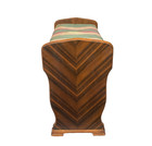Antique Upholstered Solid Wood Bench Piano Stool  Or Vanity Bench Vintage