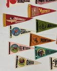 Vintage Retro State Tourism Felt Flags Souvenir Pennants Lot Of 30 Various Sizes