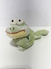 Russ Berrie Warts The Frog  Toad Bean Bag Floppy Plush Crushed Velvet Green
