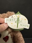First   Main Tender Teddy Cream Tan Plush Stuffed Bear Patchwork Heart 12 