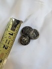 Lot Of 3 Girl Scouts Of America Vintage Antique Brass Buttons Trefoil Insignia