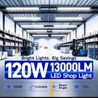 4 Pack 4ft Linkable Led Shop Light For Garage 13000lm 120w Utility Light - Black
