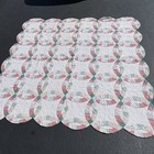 Vintage Hand Stitched Double Wedding Ring Quilt 80    X 81    In Patchwork W  Shams