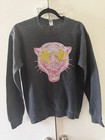 Gildan Heavy Blend Men   s Gray Crewneck Fleece Graphic Print Sweatshirt S