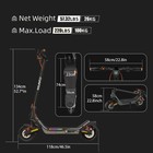Cunfon Rs500 Electric Scooter With Speaker And Fingerprit  1000w 25mph