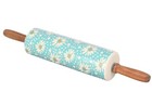 Pioneer Woman   Stoneware Rolling Pin   Flea Market   Daisy Floral Pattern