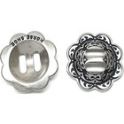 2 Pack Set 1-1 2  Round Berry Slotted Concho