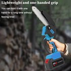 8inch Handheld Electric Chainsaw Cordless Chain Saw Wood Cutter With Battery A6