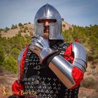 Medieval Steel Pauldrons Shoulder Armor Knight Spaulders Larp Cosplay Halloween