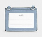 Coach Flap Card Case On Lanyard Leather Crossbody Wallet  nwt  Blue C5611