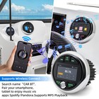 Marine Stereo Radio With Bluetooth Moto Audio Boat Car Mp5 Player Fm Am Receiver