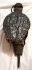 Antique Fireplace Bellows Fire Stoker  Embossed Brass Fireplace Scene Old