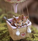 New Wee Forest Folk Valentine s Day Figurine M-754 Fly Away With Me 