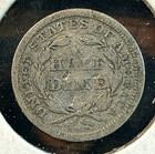 1853 Arrows Seated Liberty Half Dime Nice Original Vg Chrc