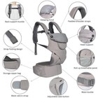 All-season Ergonomic Baby Carrier  Breathable Newborn To Toddler  8-33lbs  Grey