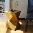 Outdoor Lightweight Concrete Side Table Elegant Geometric Accent Table Handmade