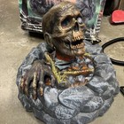 Spirit Halloween Zombie Campfire Animated Prop Animatronic Complete Damaged Box