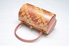 Dear Vanilla Japanese Kimono Enamel Handbag Purse Vintage Authentic Japan Made