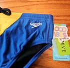 Mens Limited Edition Bright Colorblock Speedo Swim Brief Size 36 Nwt    