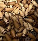 Spools Small Industrial Quills Textile Bobbin Vintage Wood Nos Lot-24 