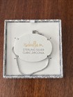 Isabella M  Sterling Silver Diamond Anklet